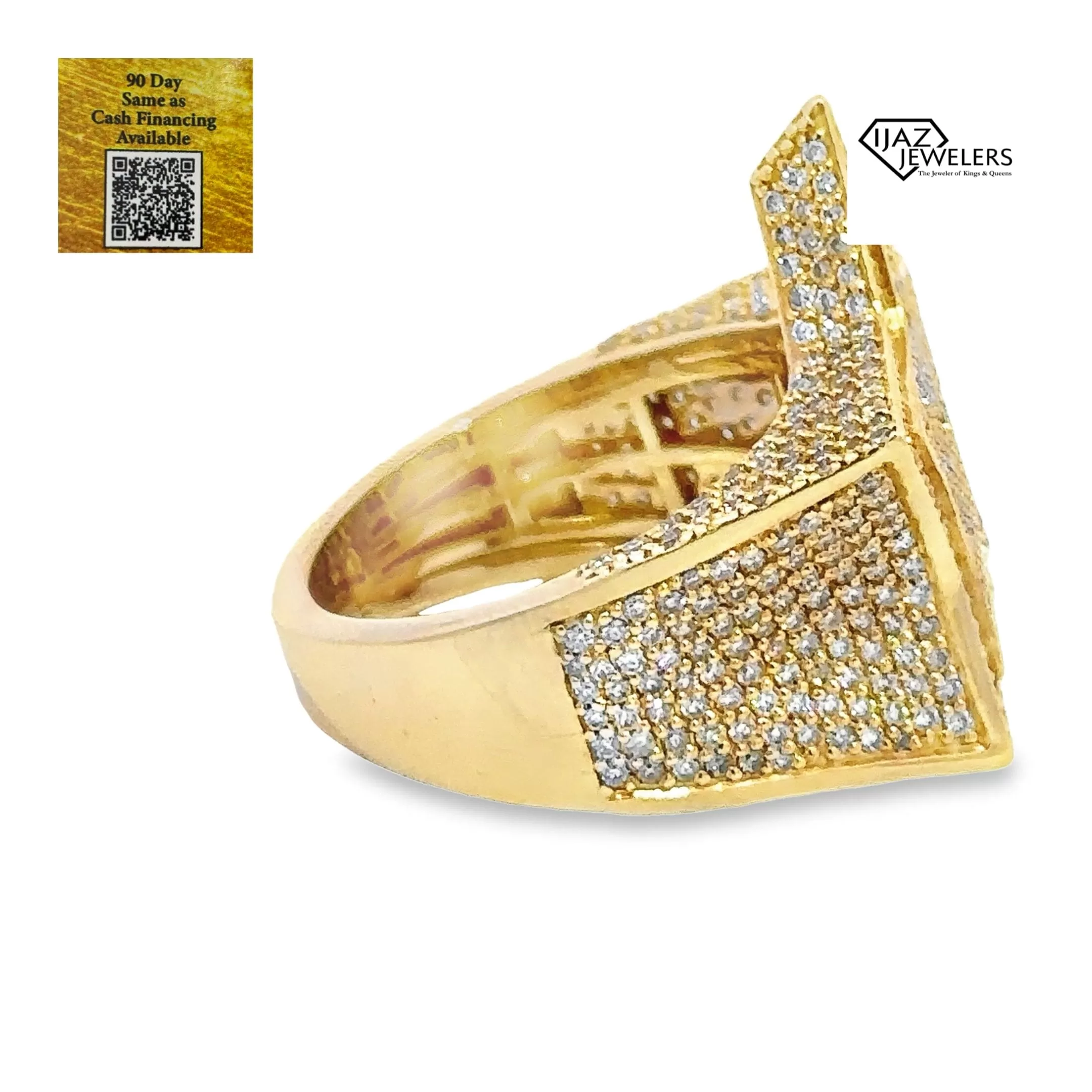 10K Gold Diamond Star Ring