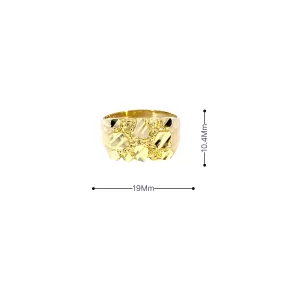 10K Gold Nugget Ring 4.2 Grams