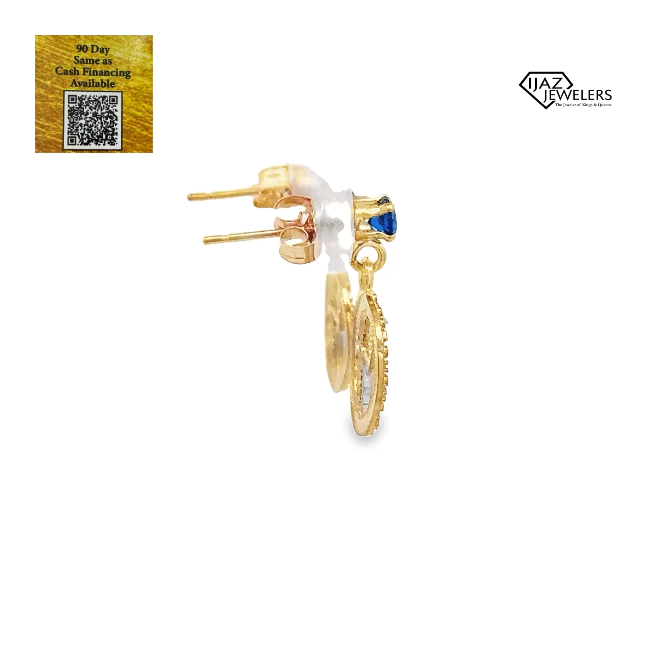 10K Gold Virgo Zodiac Earrings