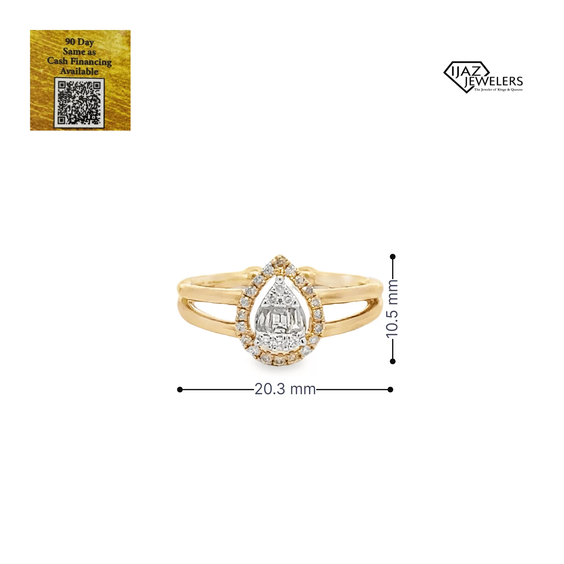 18K Gold 0.26 CTW Diamond Ladies Ring