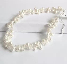 2-strand Freshwater Pearl Necklace - White