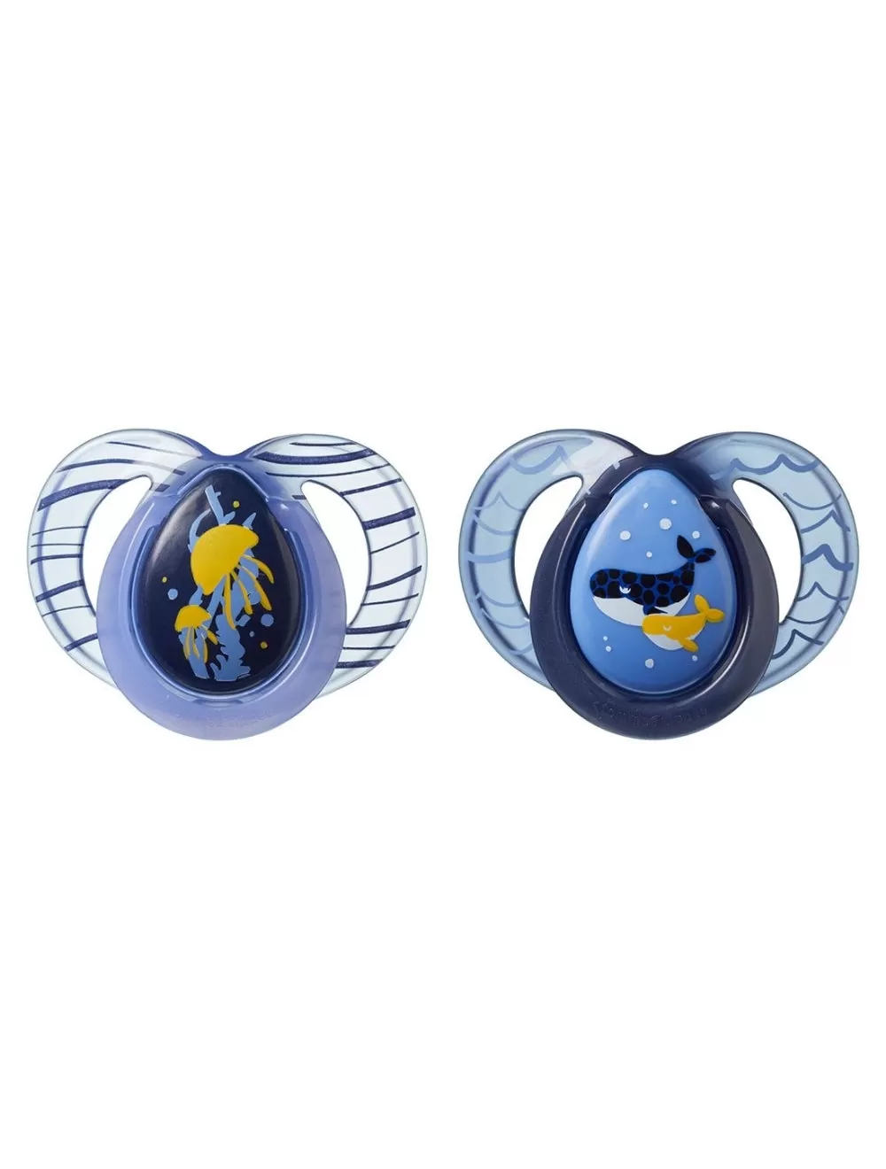 6-18M Soother Night Time 2-PK With Case Tommee Tippee 433374