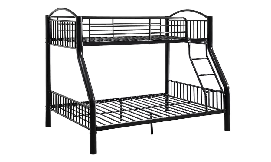 78 X 56 X 67 Twin Over Full Black Bunk Bed