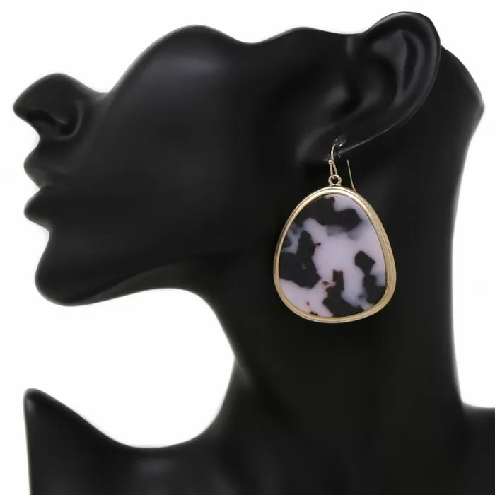 Acetate Plate Drop Earrings