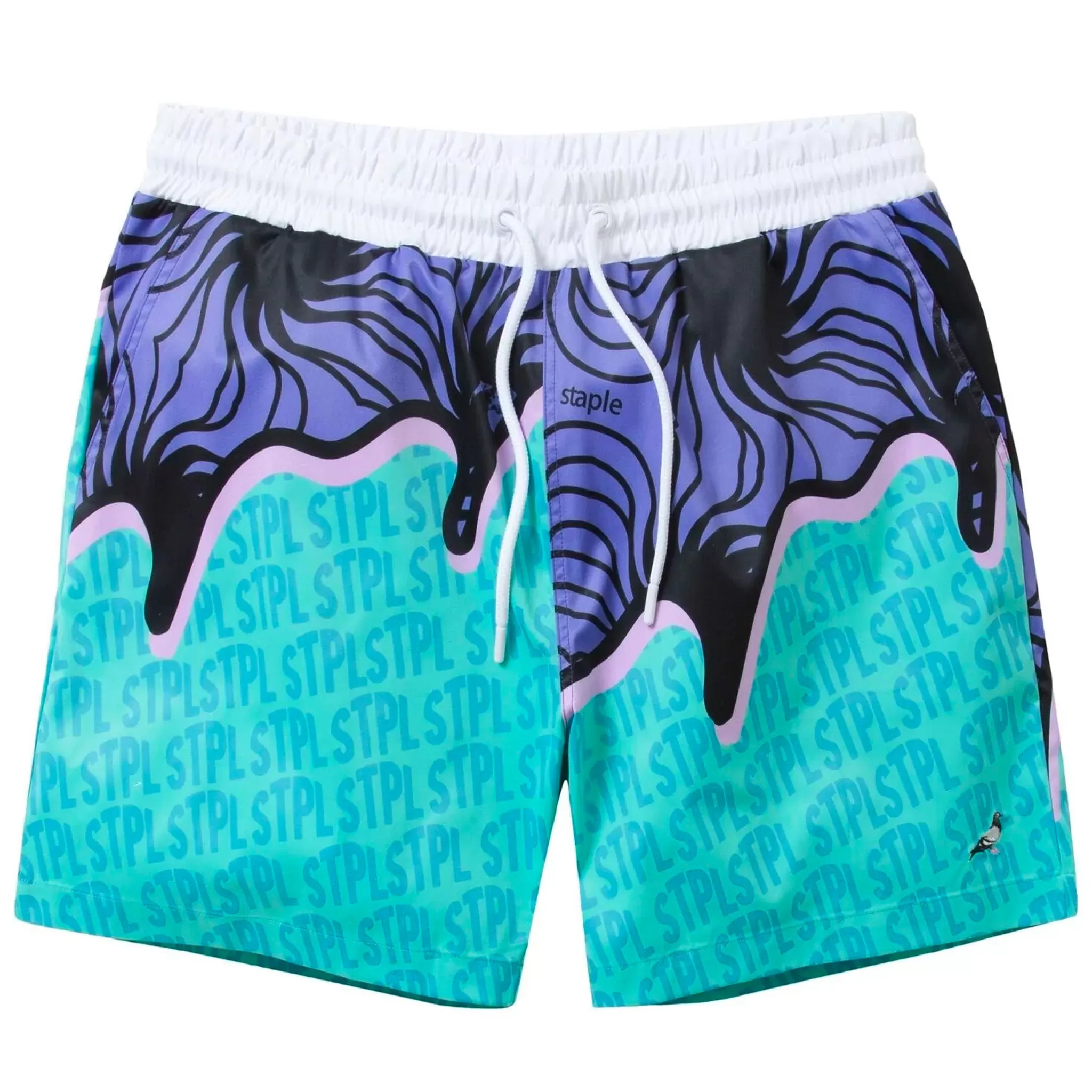 All Over Print Swim Shorts (Mint)