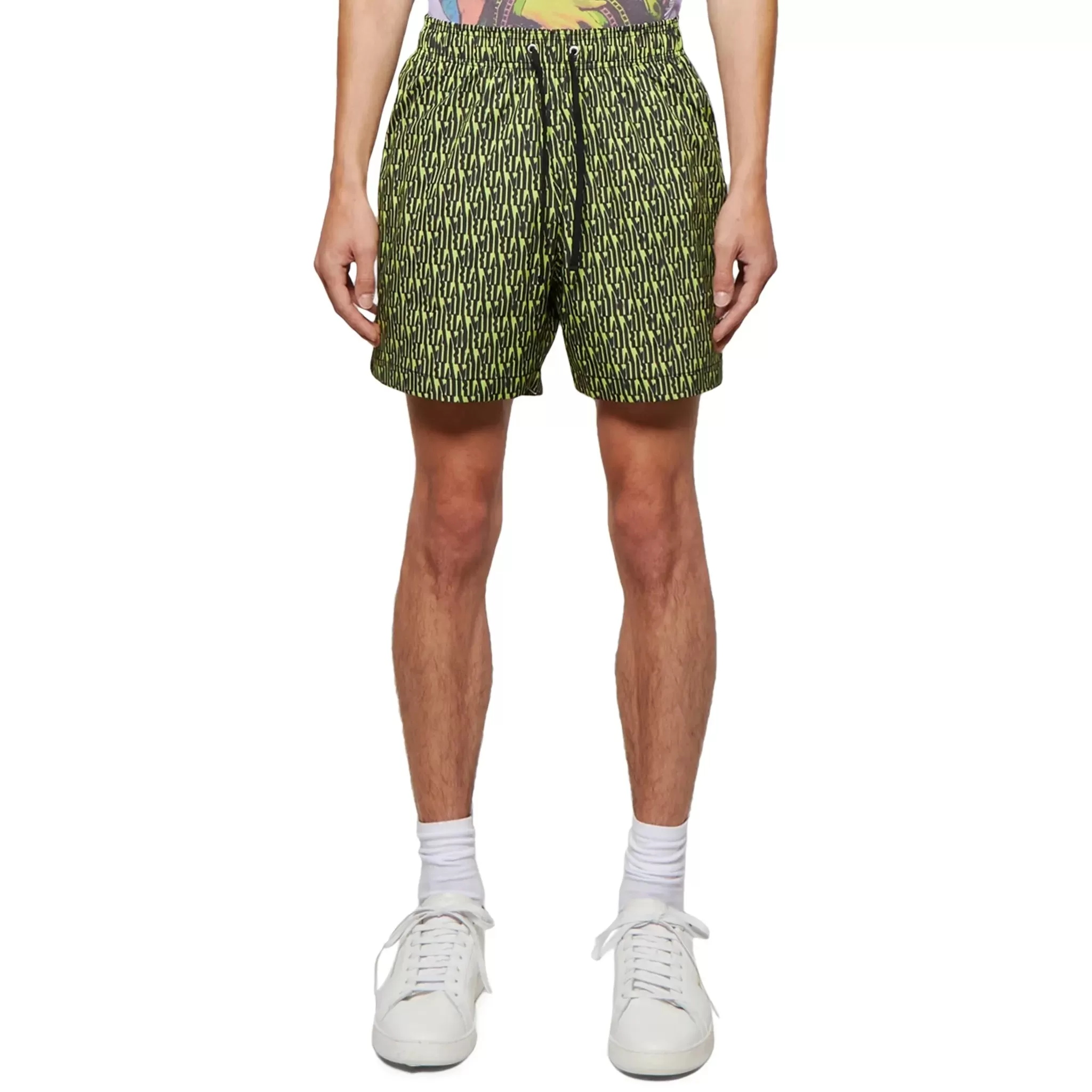 Amiri All Over Green Swim Shorts