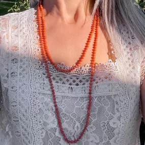 Antique Coral Bead Necklace