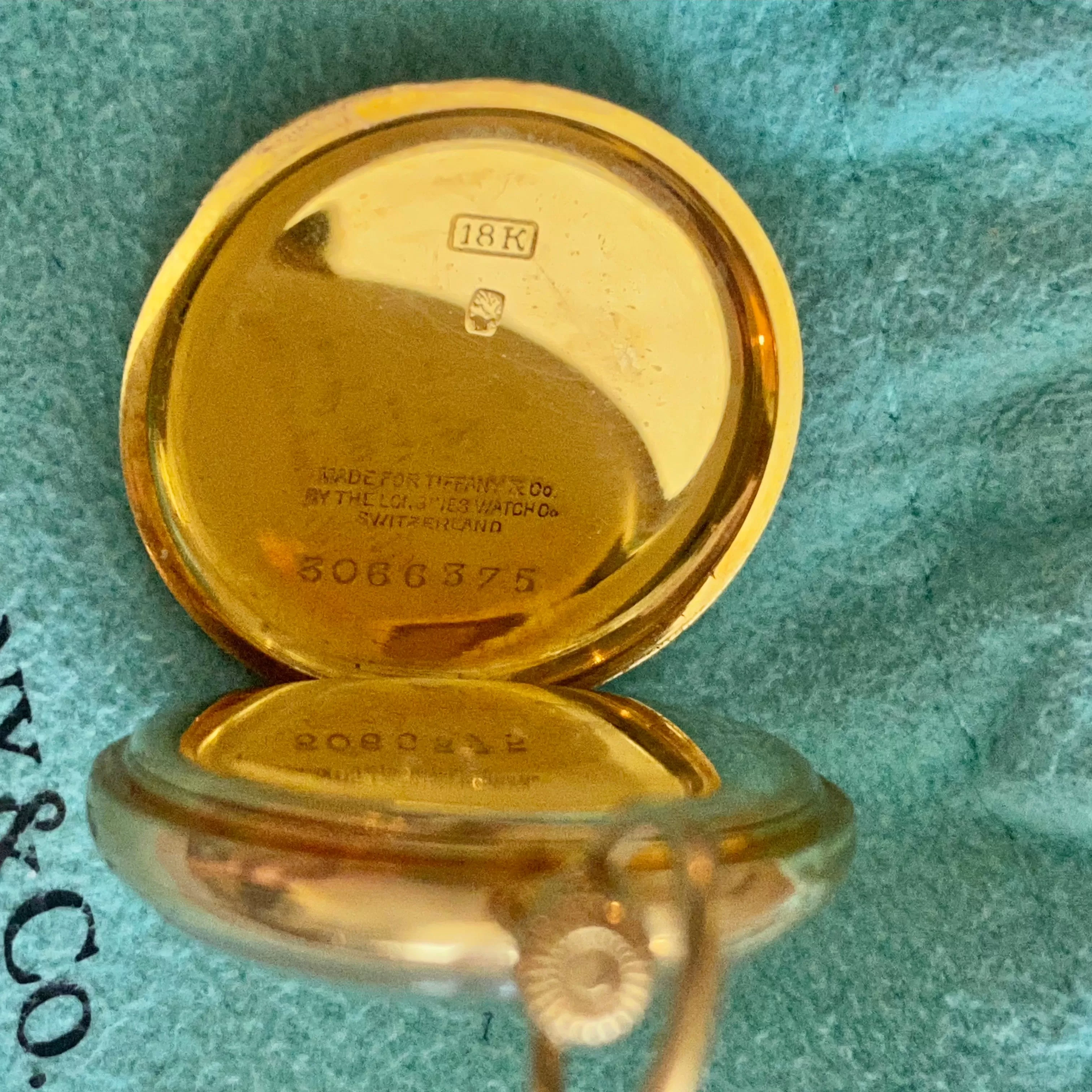 Antique Tiffany & Co. Longines 18K Gold Pocket Watch