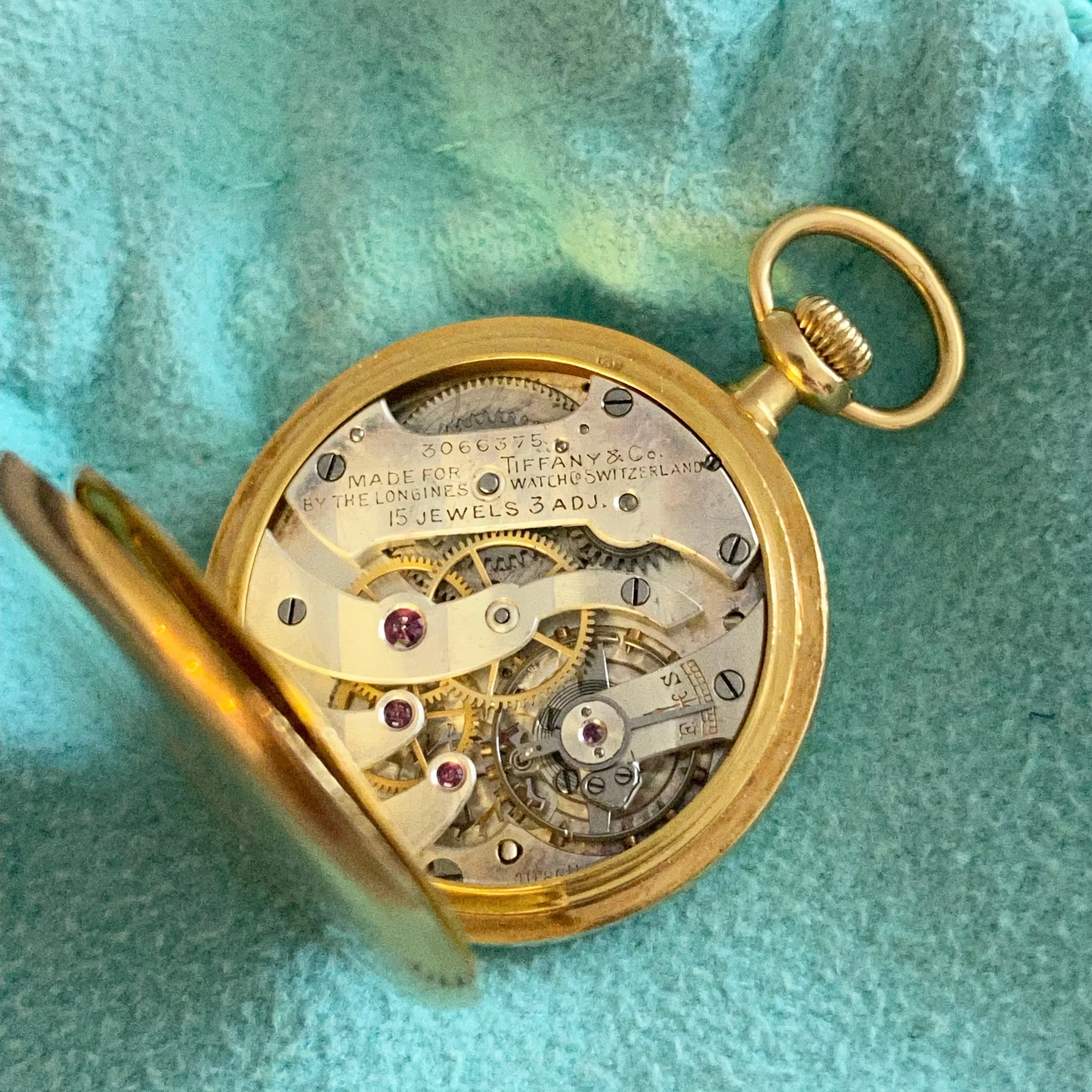 Antique Tiffany & Co. Longines 18K Gold Pocket Watch