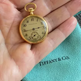 Antique Tiffany & Co. Longines 18K Gold Pocket Watch