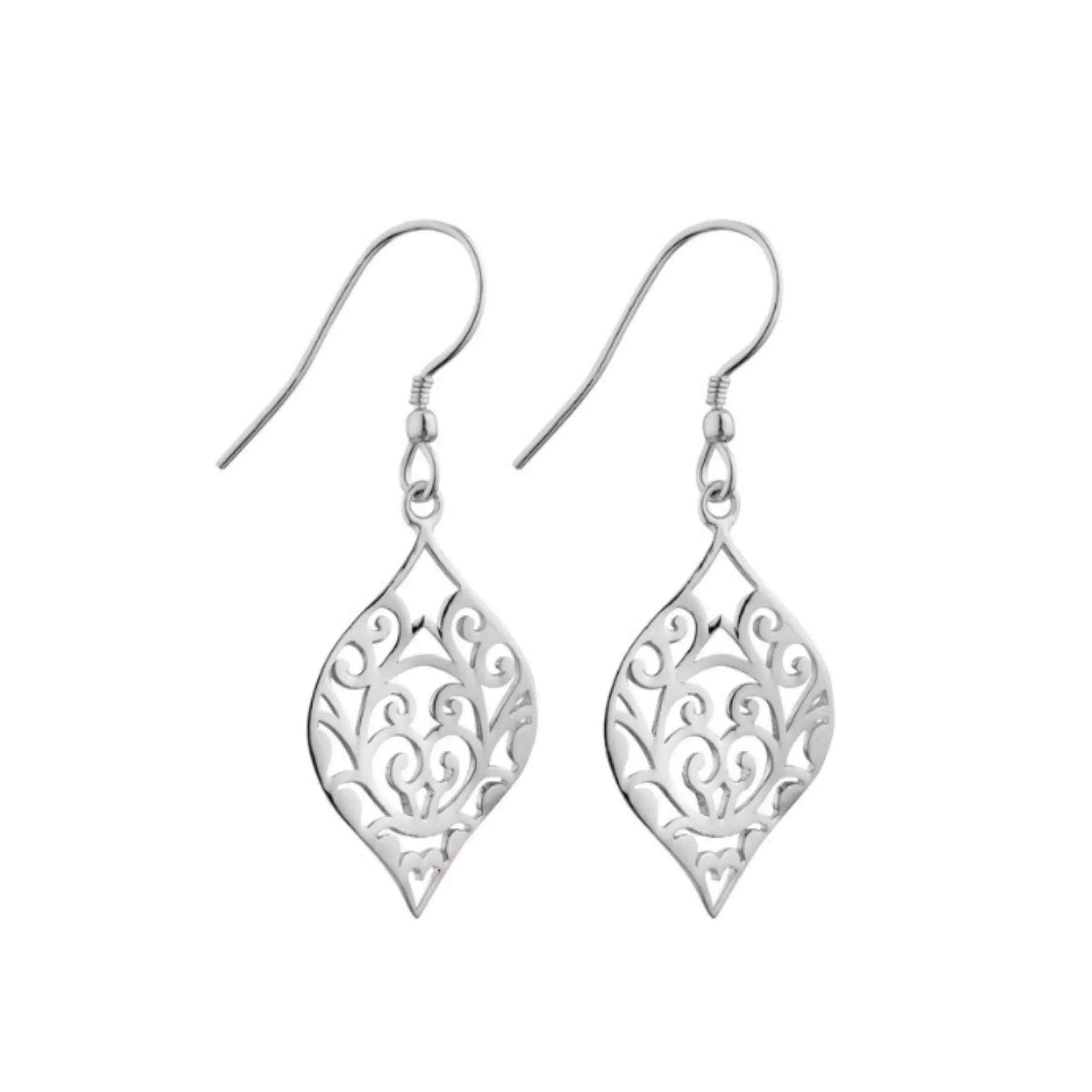 Ara filigree earring drops Silver