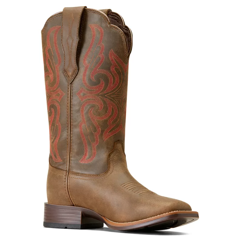 'Ariat' Women's 12 Primera StretchFit WP Western Square Toe - Pebble