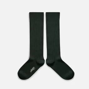 Babies & Kids Cotton Knee Socks - Forest Green