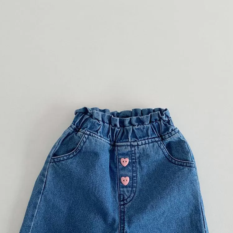 Baby Kid Girls Solid Color Jeans Wholesale 23113066