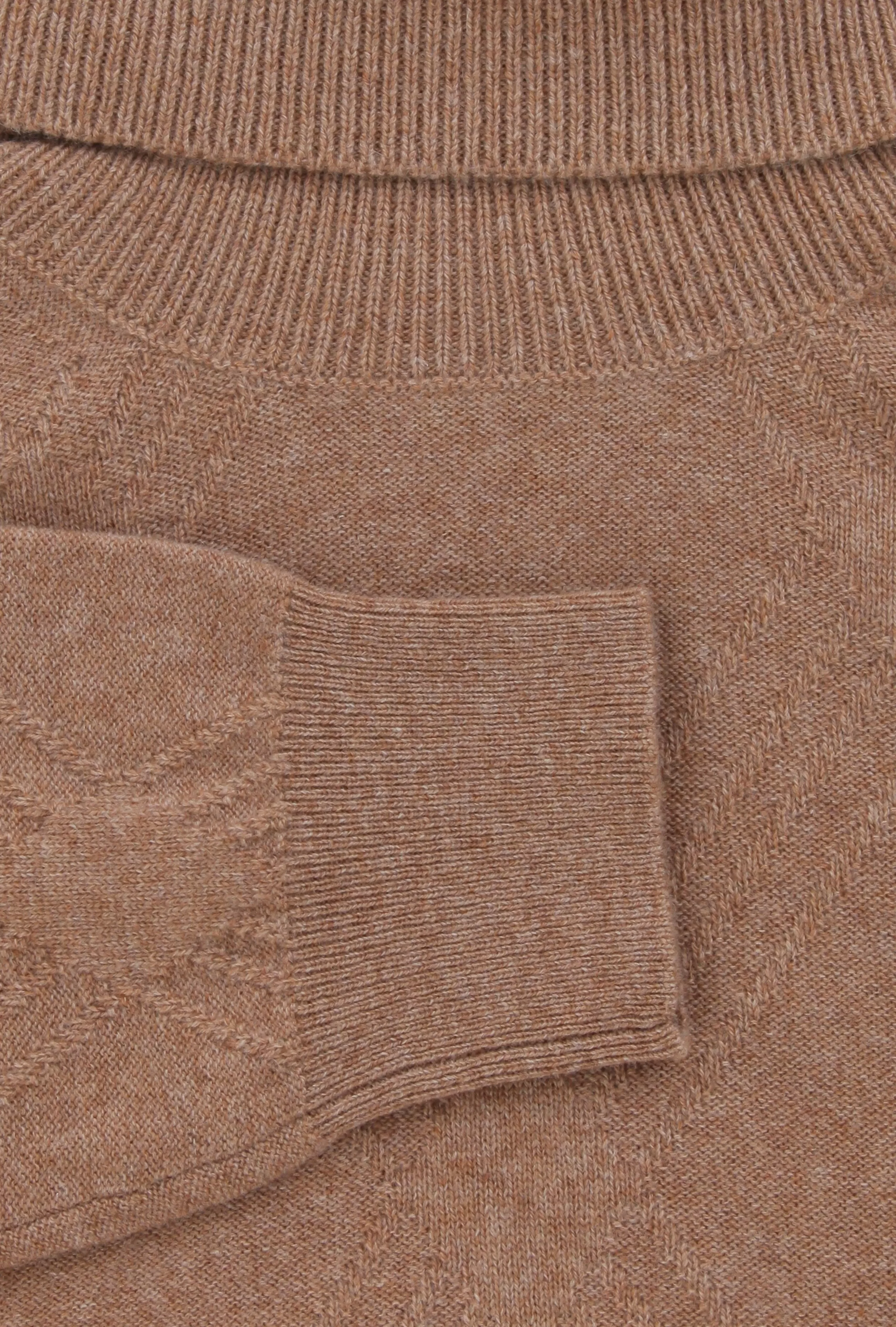 Ballantyne Light Brown Turtleneck Sweater