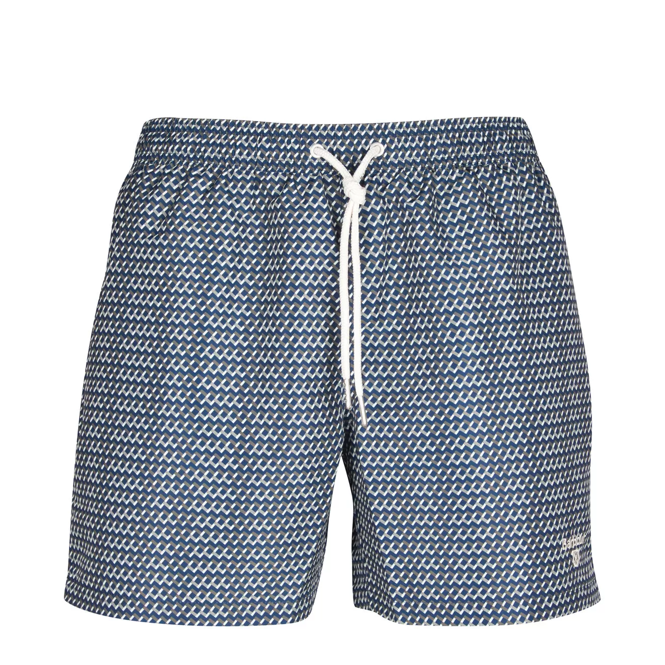 Barbour Diamond Geo Swim Shorts Navy