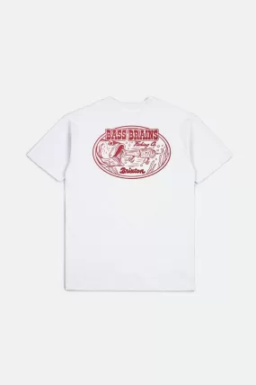 Bass Brains Swim S/S Standard Tee - White