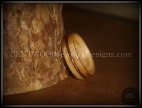 Bentwood Ring - Sacrifice Bethlehem Olive Wood Ring with Twisted Copper Inlay