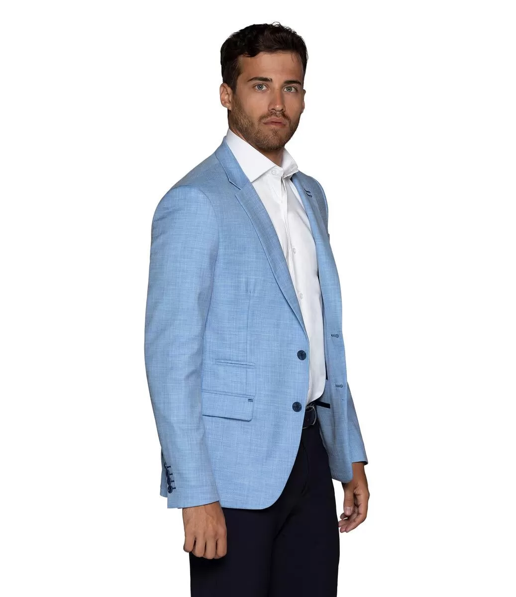 Bertigo Blazer | TURIN-02 BLUE TWILL BLAZER