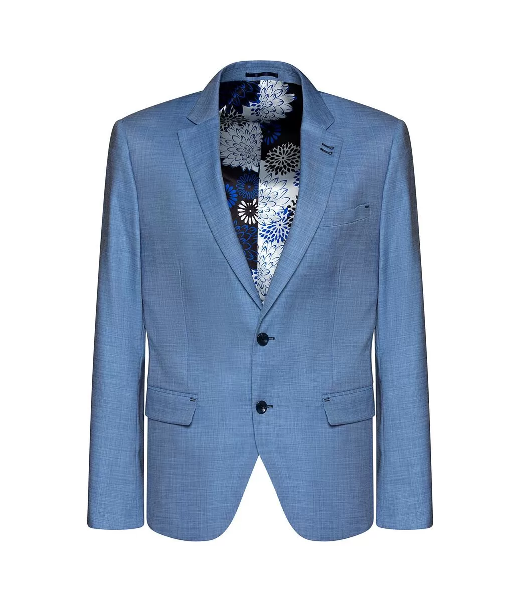 Bertigo Blazer | TURIN-02 BLUE TWILL BLAZER