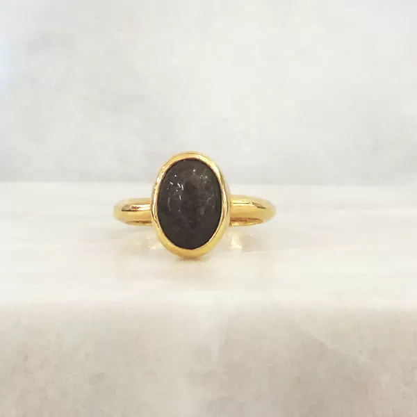 Black Jade Maxi Ring