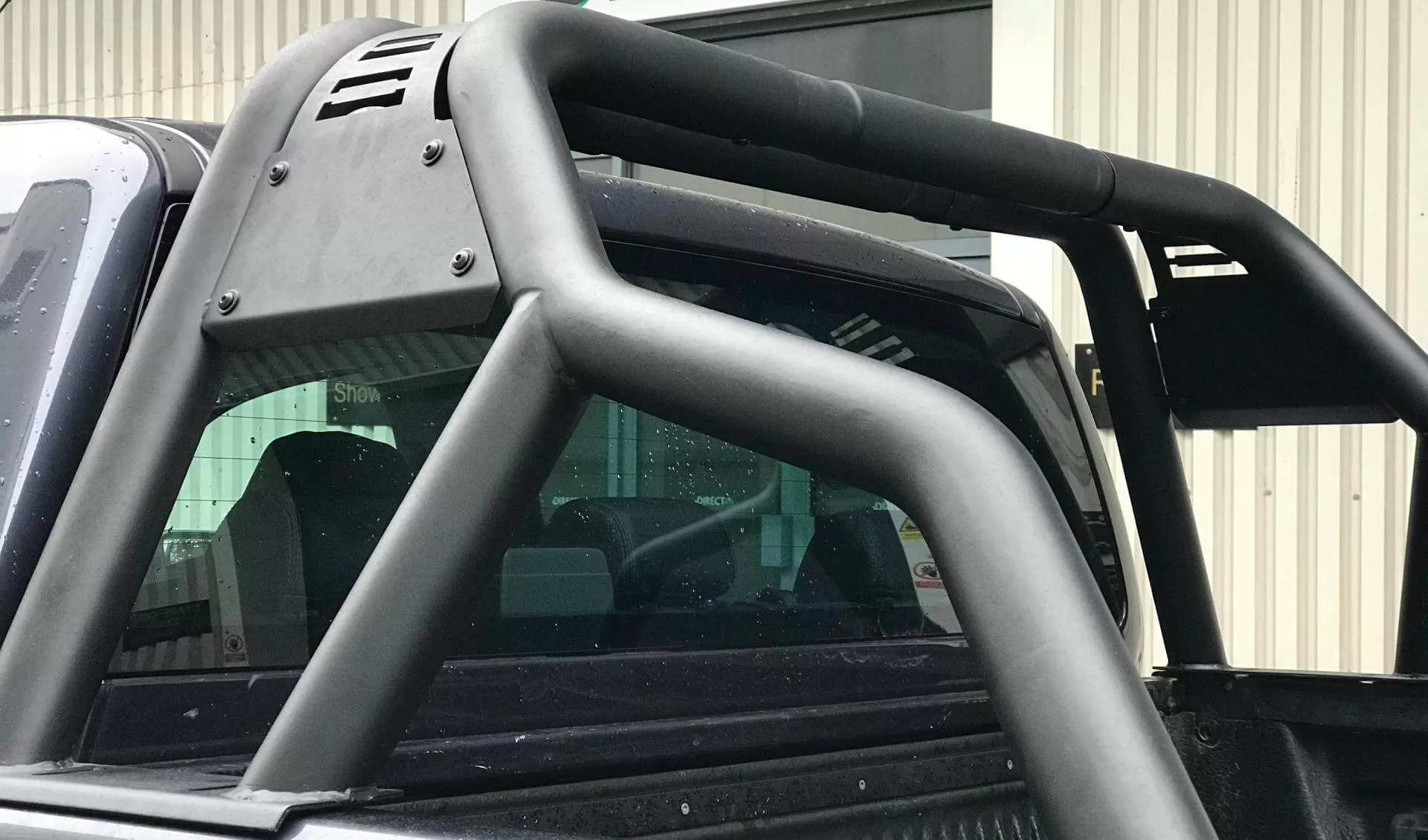 Black Short Arm Roll Sports Bar for the Ford Ranger 2006-2012