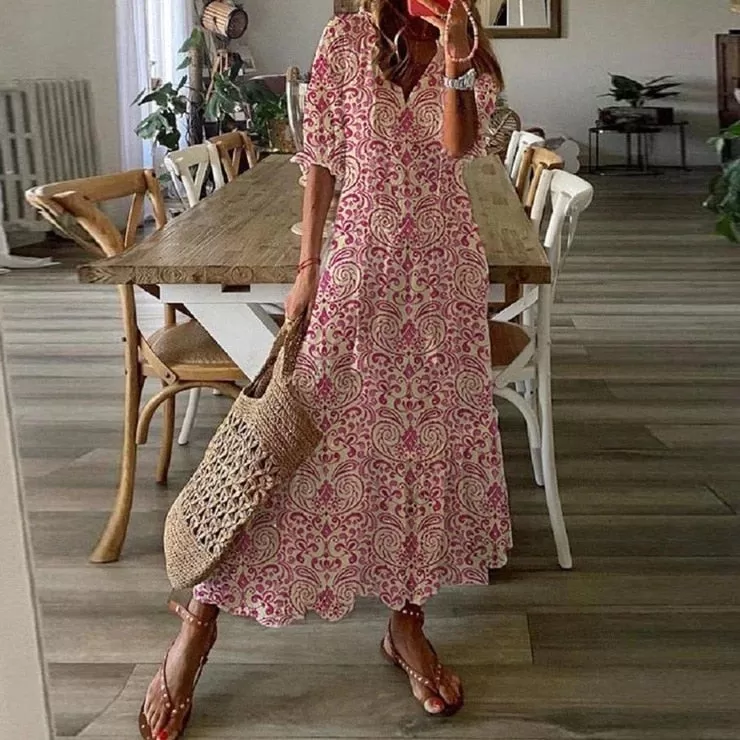 Boho-Maxikleid für Sonnenuntergang und Badestrand