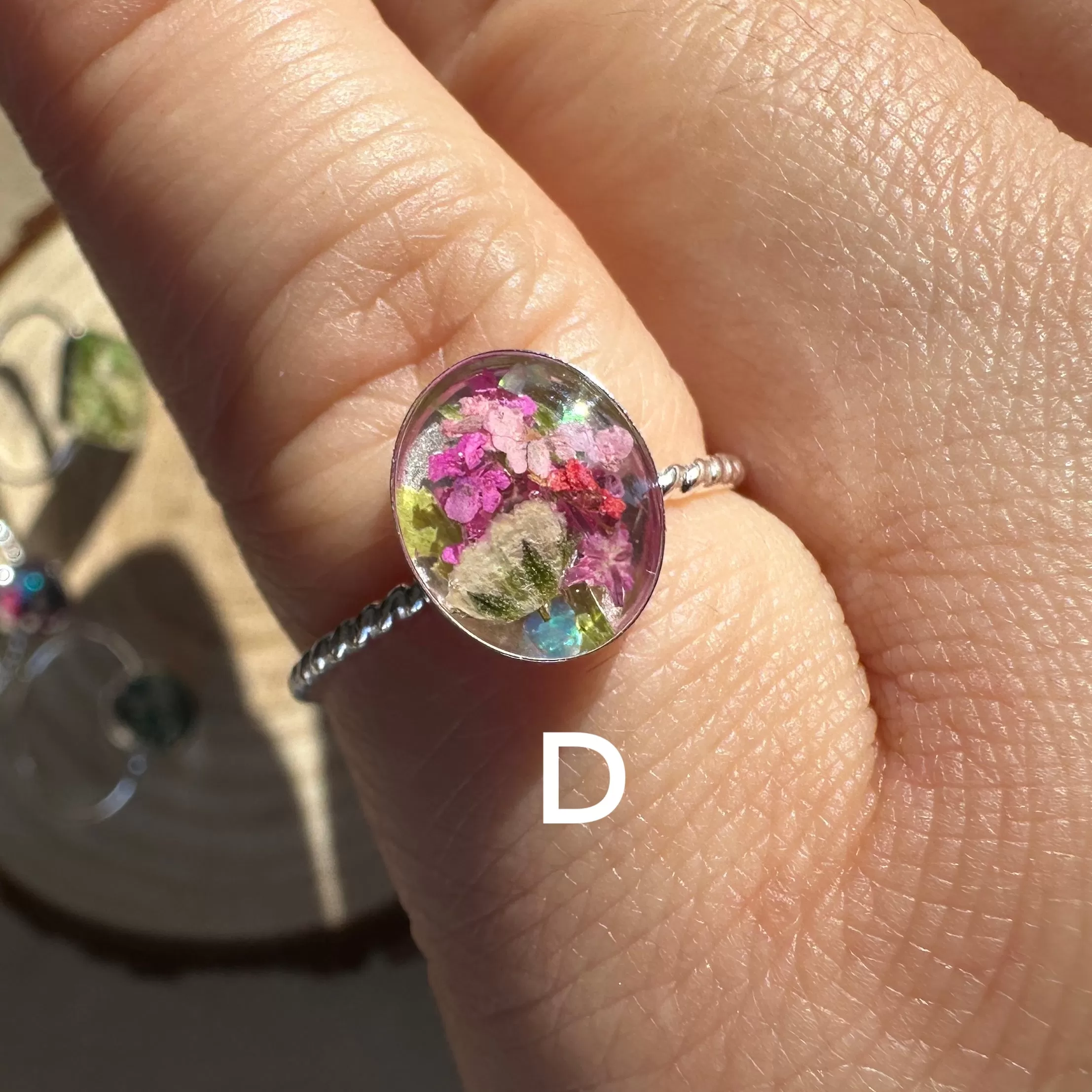 Botanical Flower Rings - SIZE 7 - BG 135