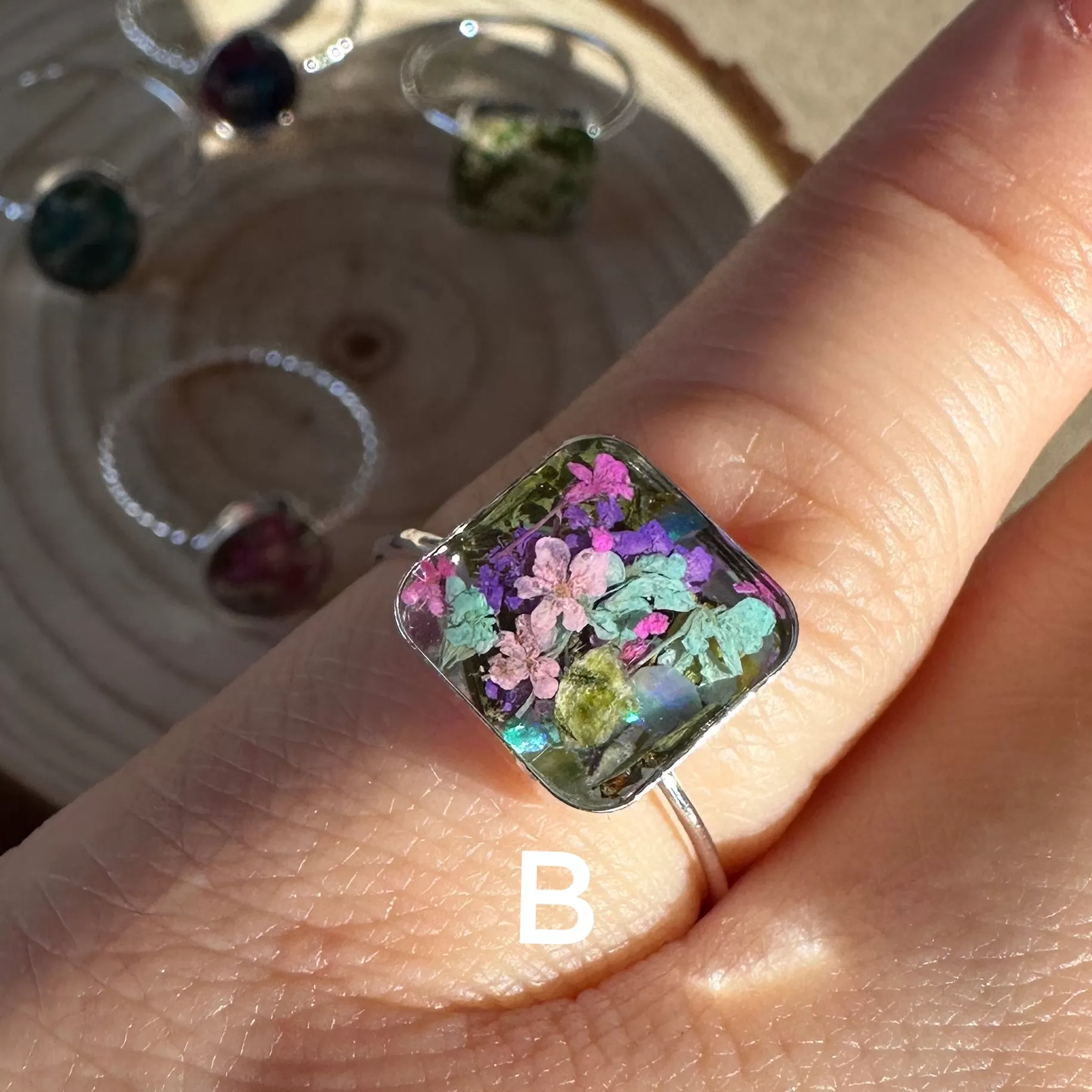 Botanical Flower Rings - SIZE 7 - BG 135