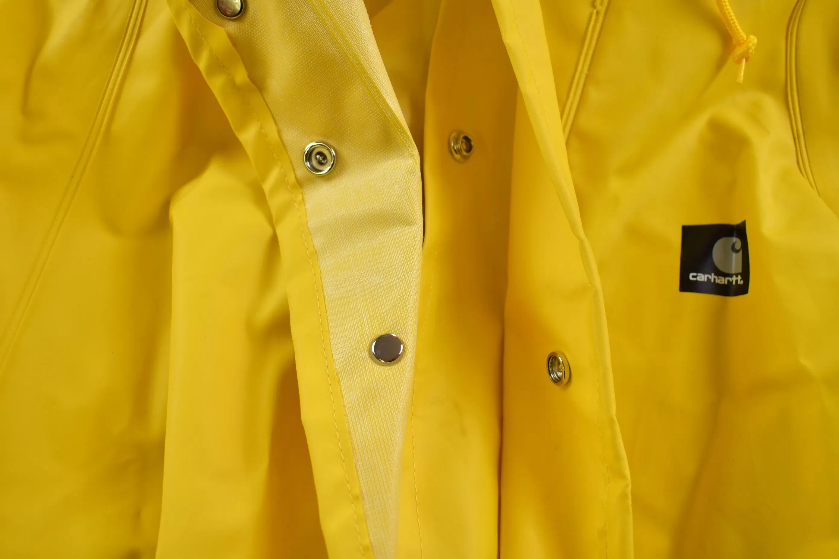 Carhartt Yellow Rain Jacket / Streetwear / Light Jacket / Carhartt Windbreaker / Rain Coat / Carhartt / Yellow Rain Jacket