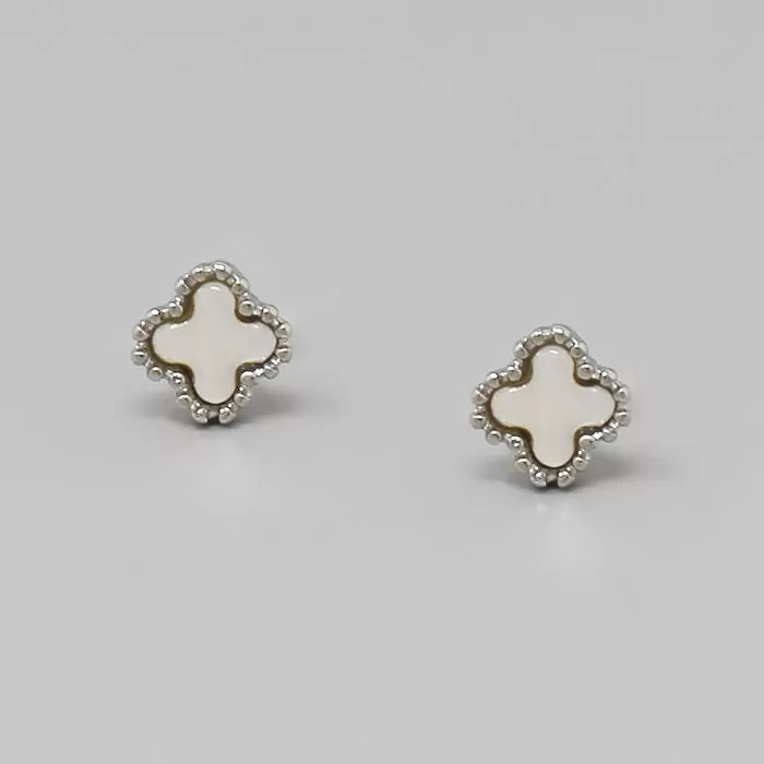 Clover Shape Stud Earrings