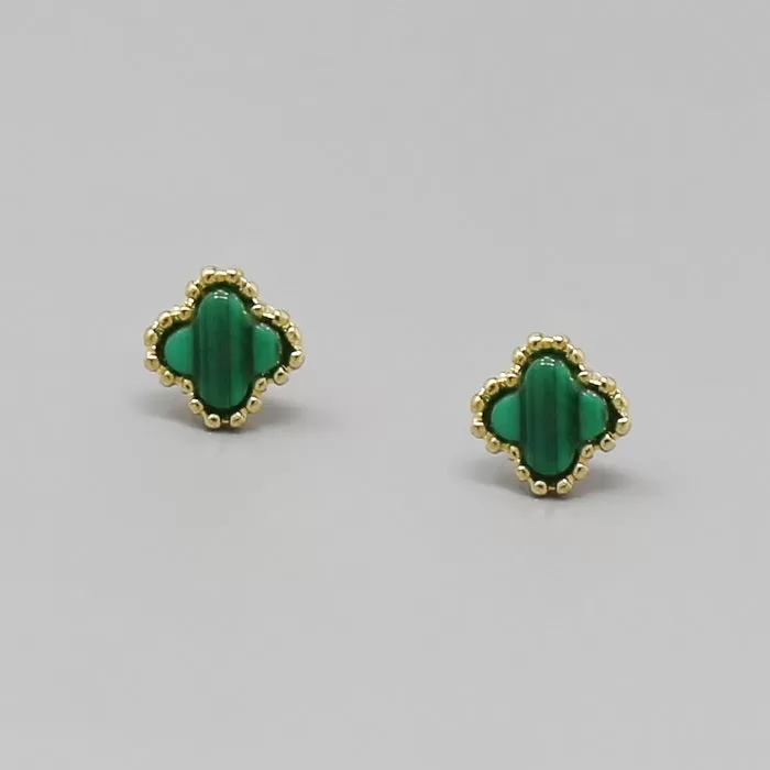 Clover Shape Stud Earrings