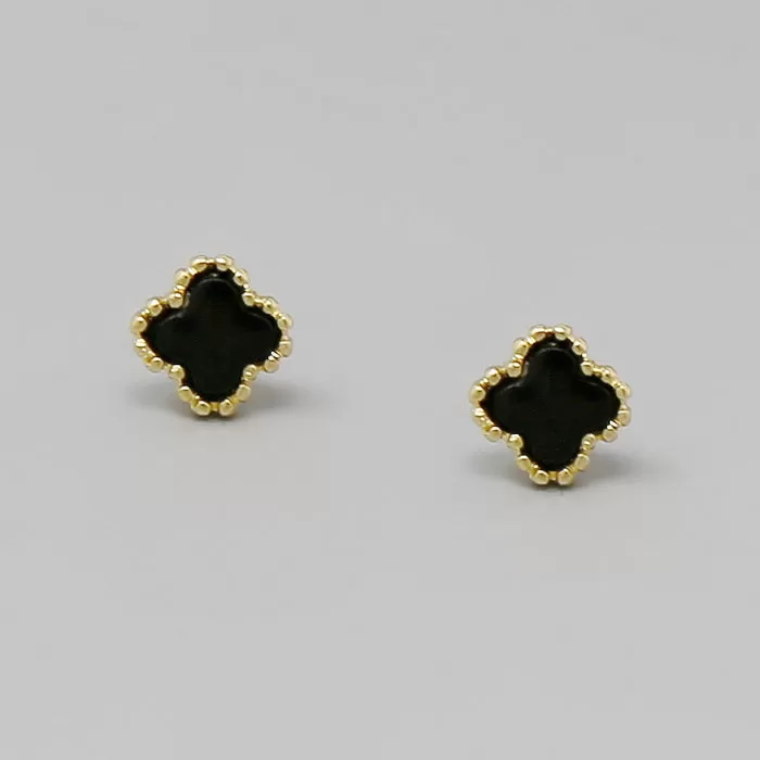 Clover Shape Stud Earrings