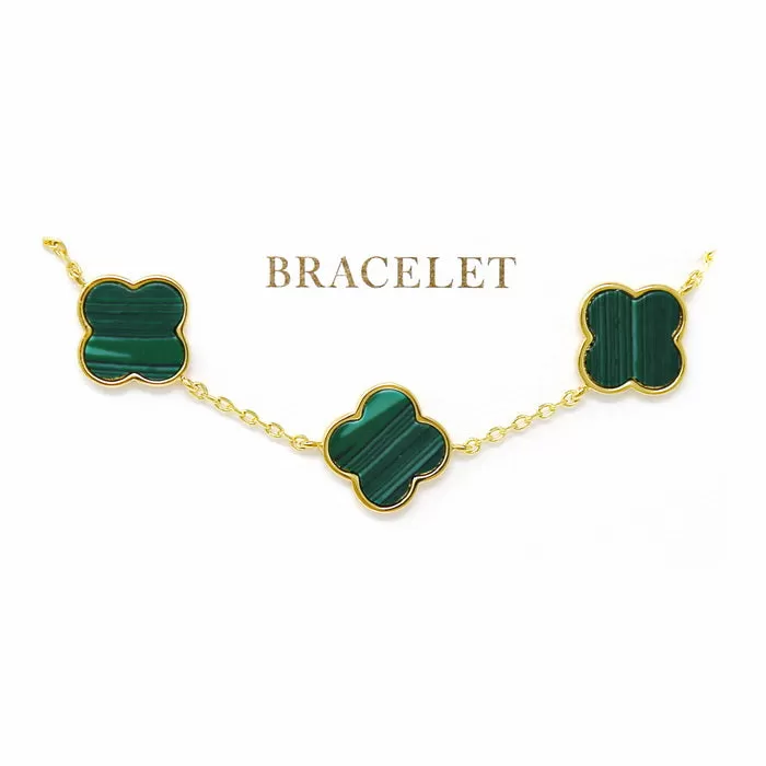 Clover Station Gold Dipped Bracelet