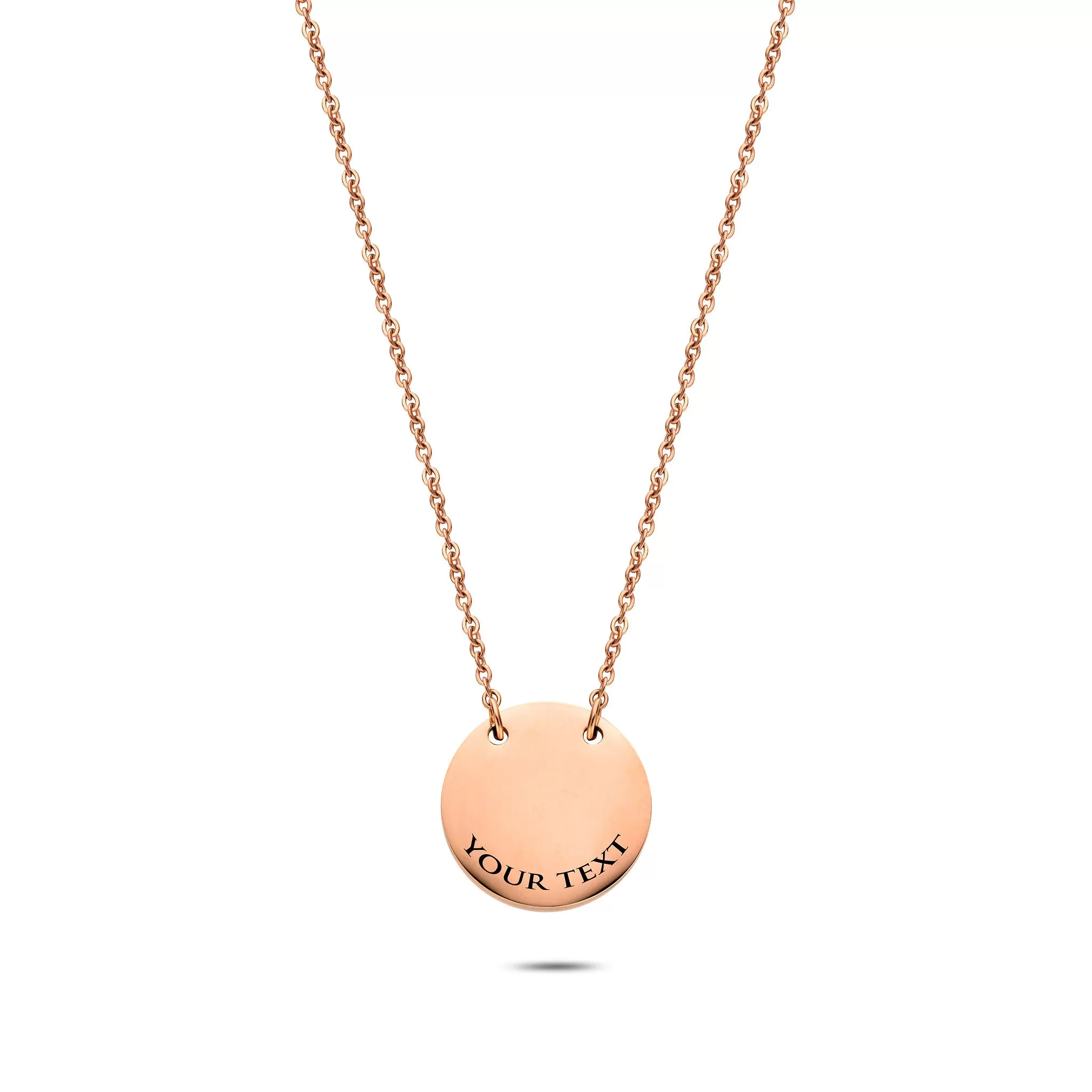 Coin necklace rosé gold