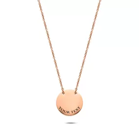 Coin necklace rosé gold