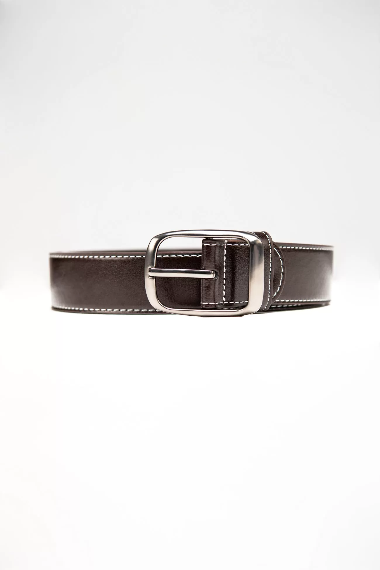 CONTRAST LEATHER BELT