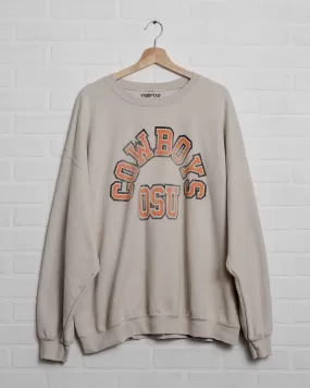 Cowboys Mega Arch Sand Thrifted Sweatshirt