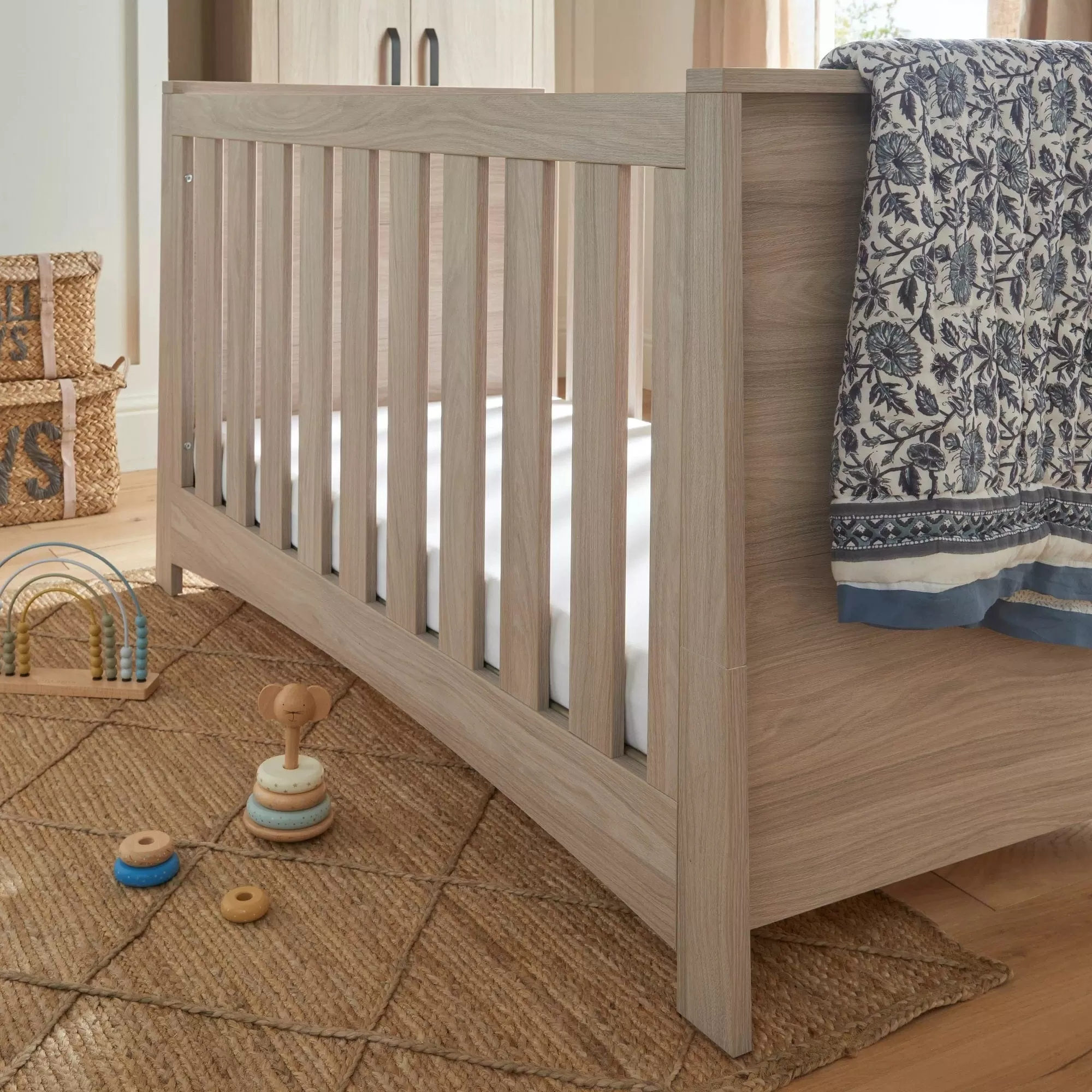 CuddleCo Isla Cot Bed - Ash