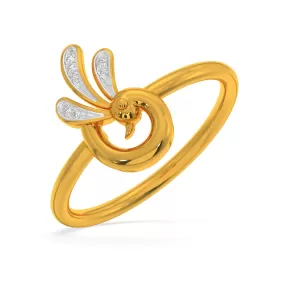 Dancing Peacock Ring