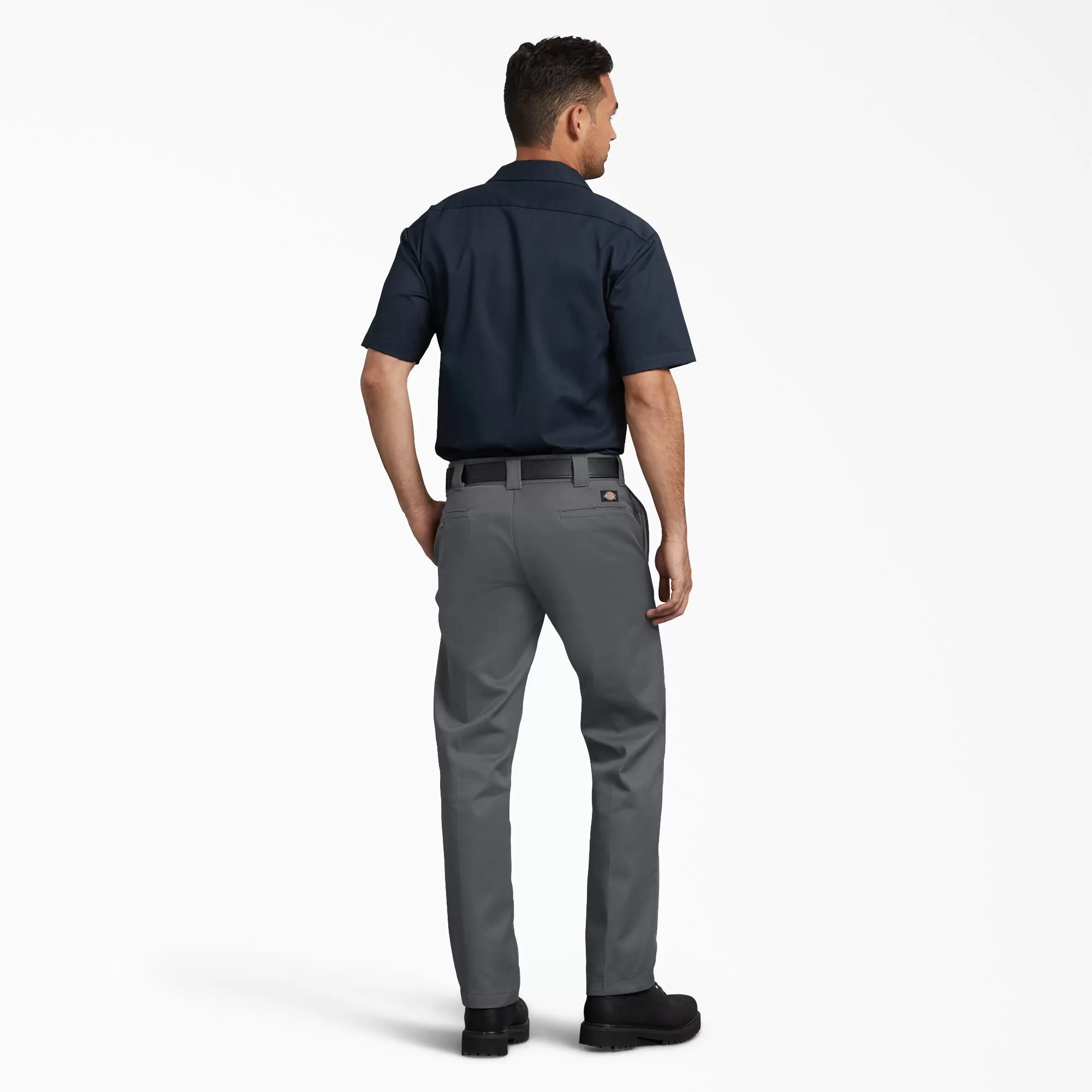 DICKIES 873 Slim Fit Straight Leg Work Pants - Charcoal Gray