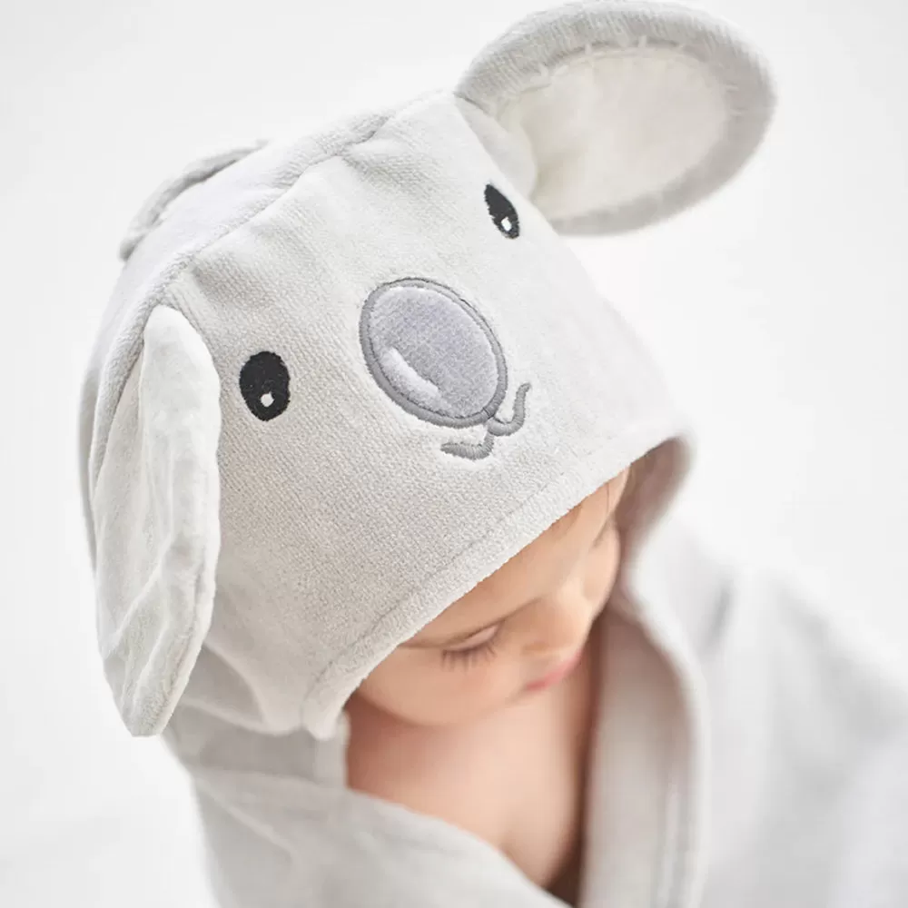 Elegant Baby Bath Wrap - Gray Koala