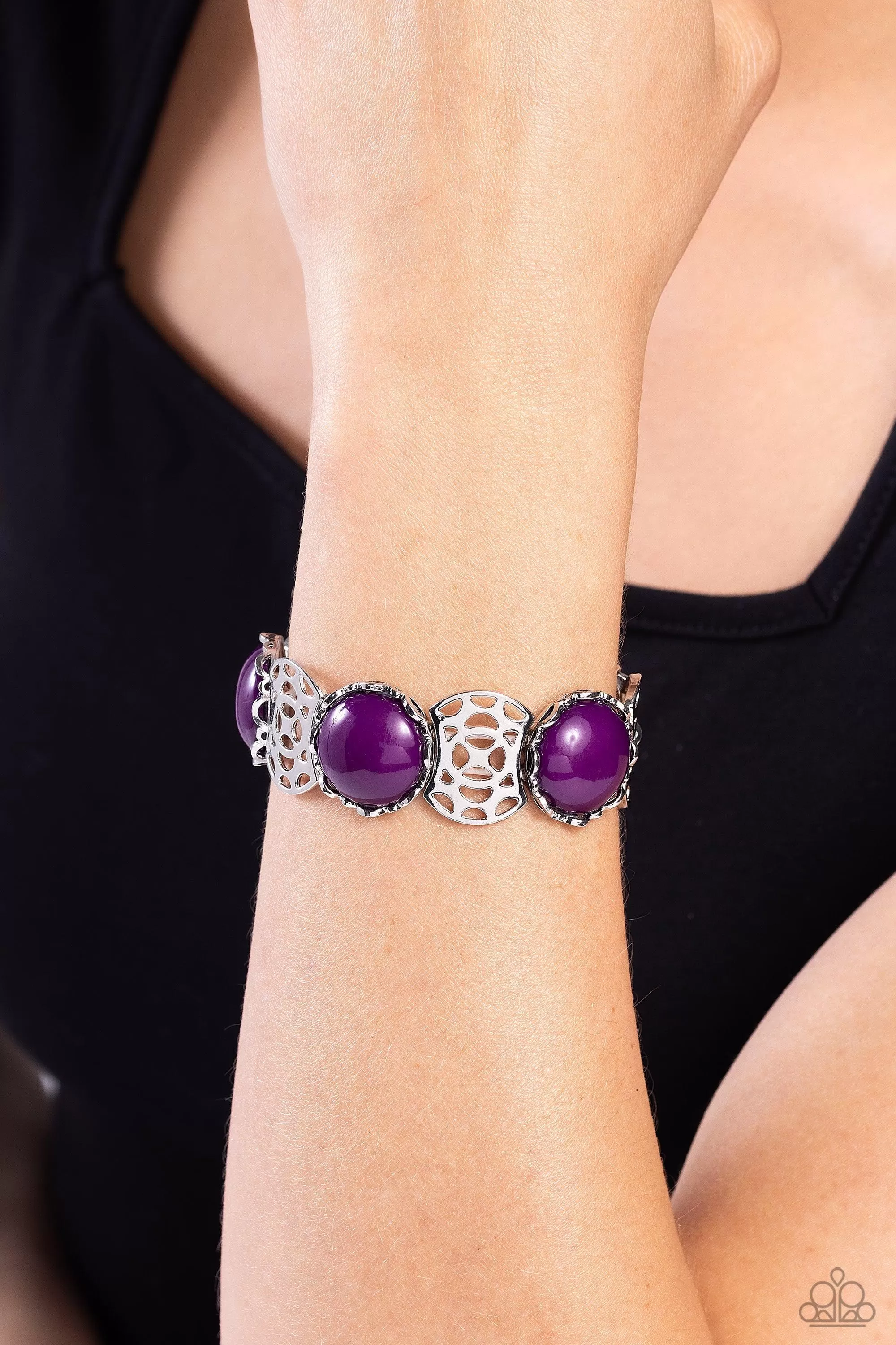 Ethereal Excursion Purple Bracelet - Paparazzi Accessories