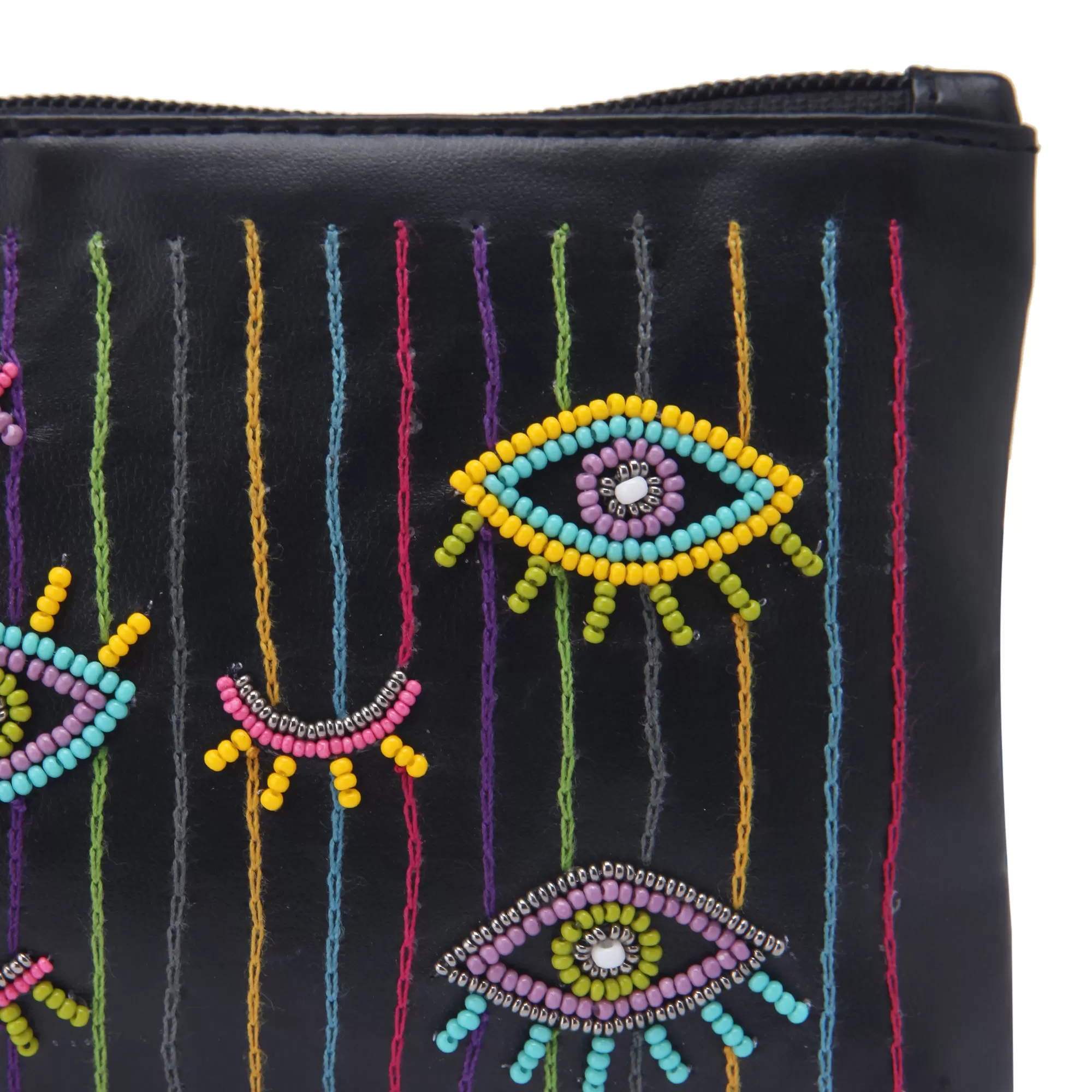 Evil Eye Embroidered waist belt bag for women