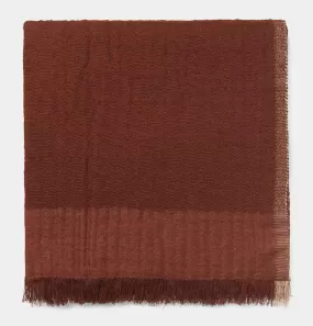 ferm LIVING Weaver Throw in Red Brown