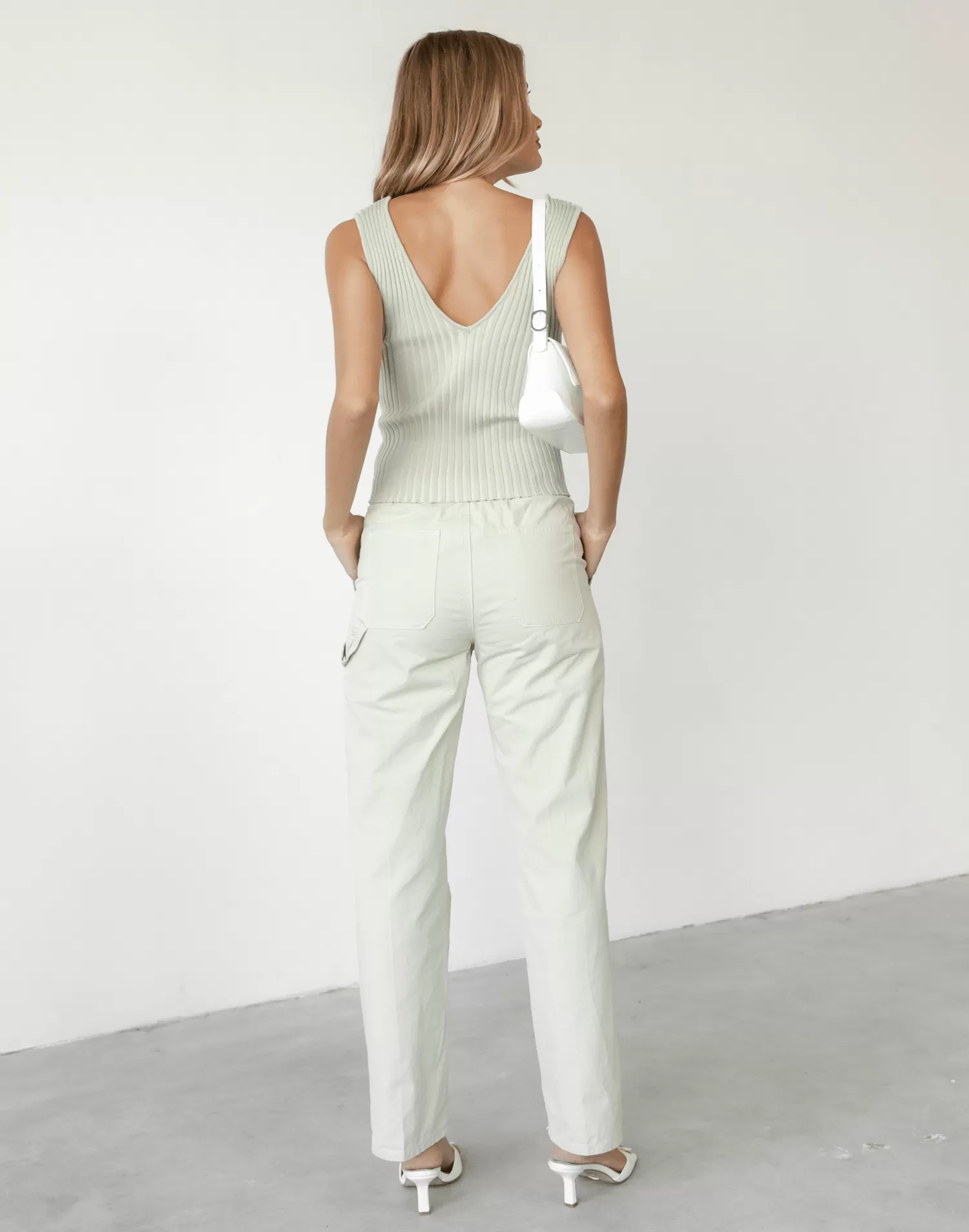 Fountain Tailored Pant (Beige) - By Lioness