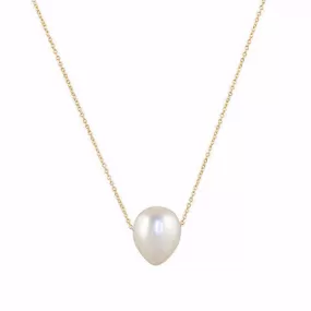 Gillian Conroy 14k Yellow Gold & White Baroque Pearl Necklace - 18/21