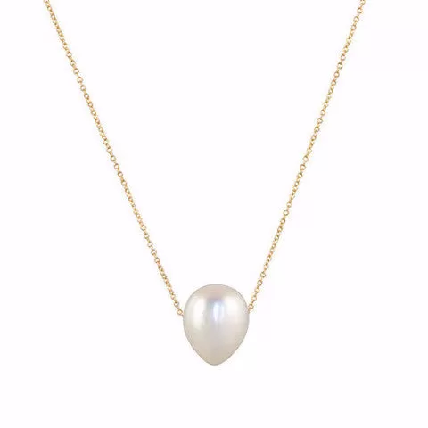 Gillian Conroy 14k Yellow Gold & White Baroque Pearl Necklace - 18/21