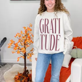 Gratitude Solid Sweatshirt