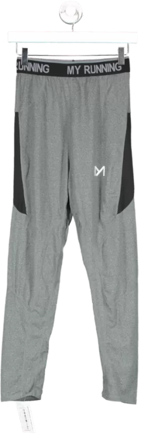 Grey Running Leggings UK M